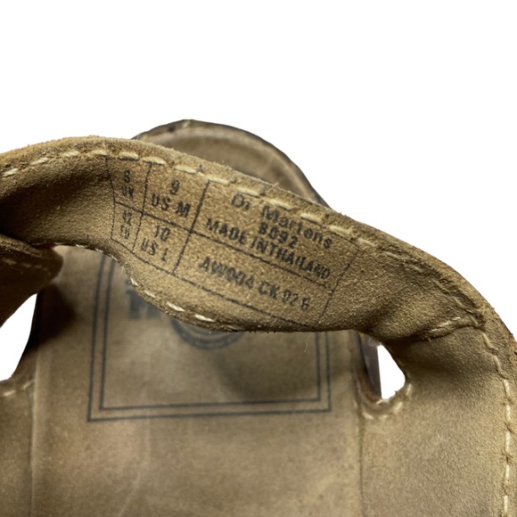 DR MARTENS 8092 Vintage Leather Fisherman Sandals Brown Chunky Sole Size 10 - Picture 10 of 10